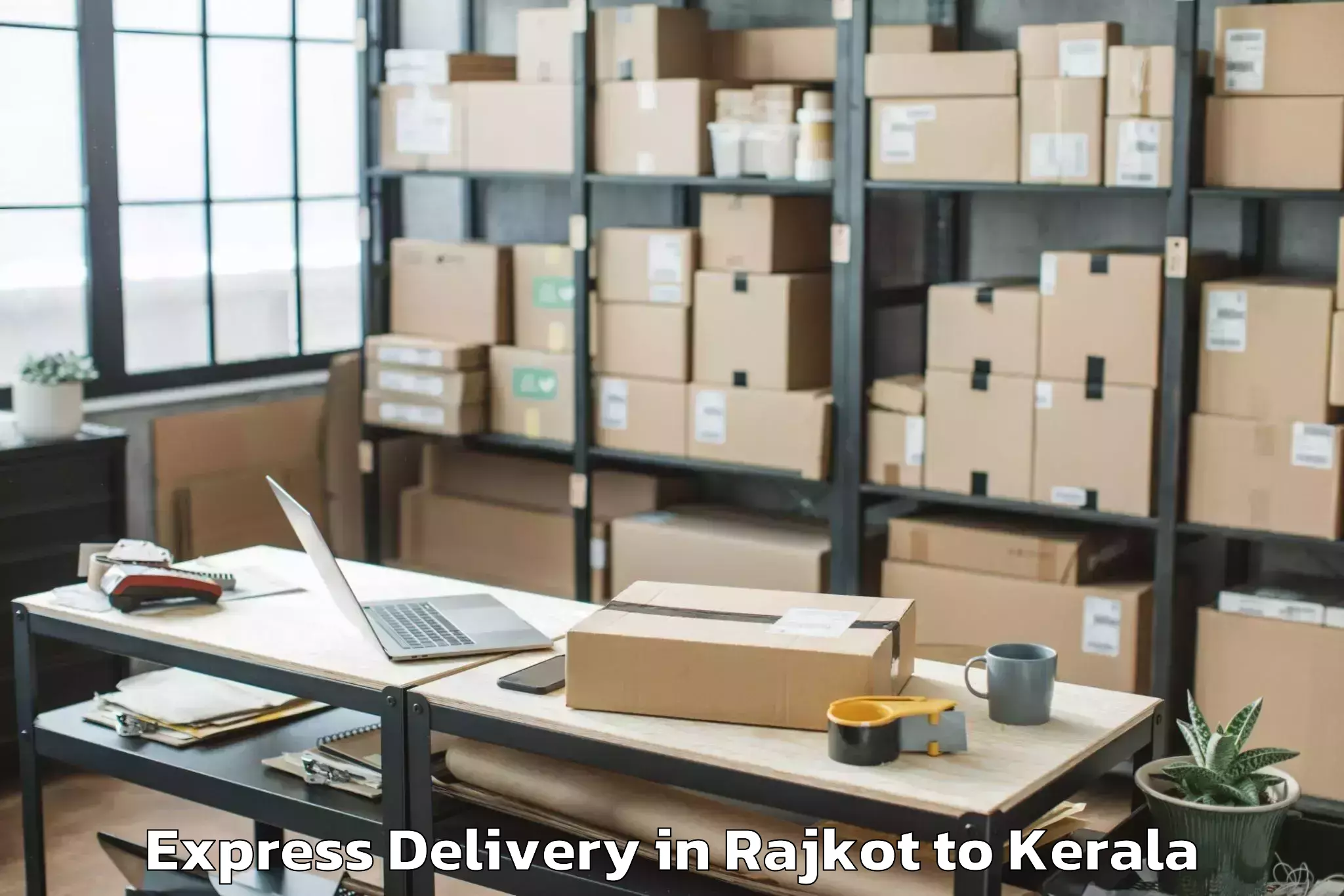 Quality Rajkot to Triprayar Express Delivery